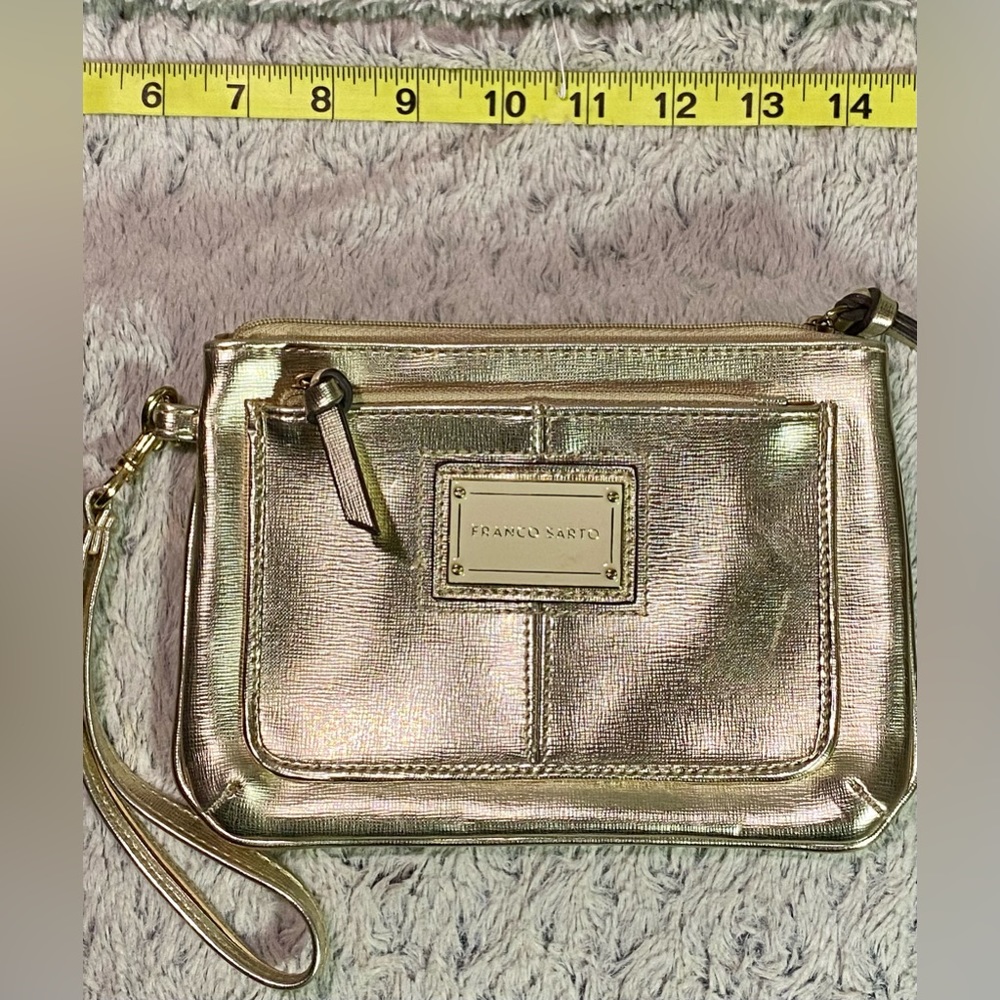 Franco Sarto Metallic Silver/Gold Wristlet or Wallet New